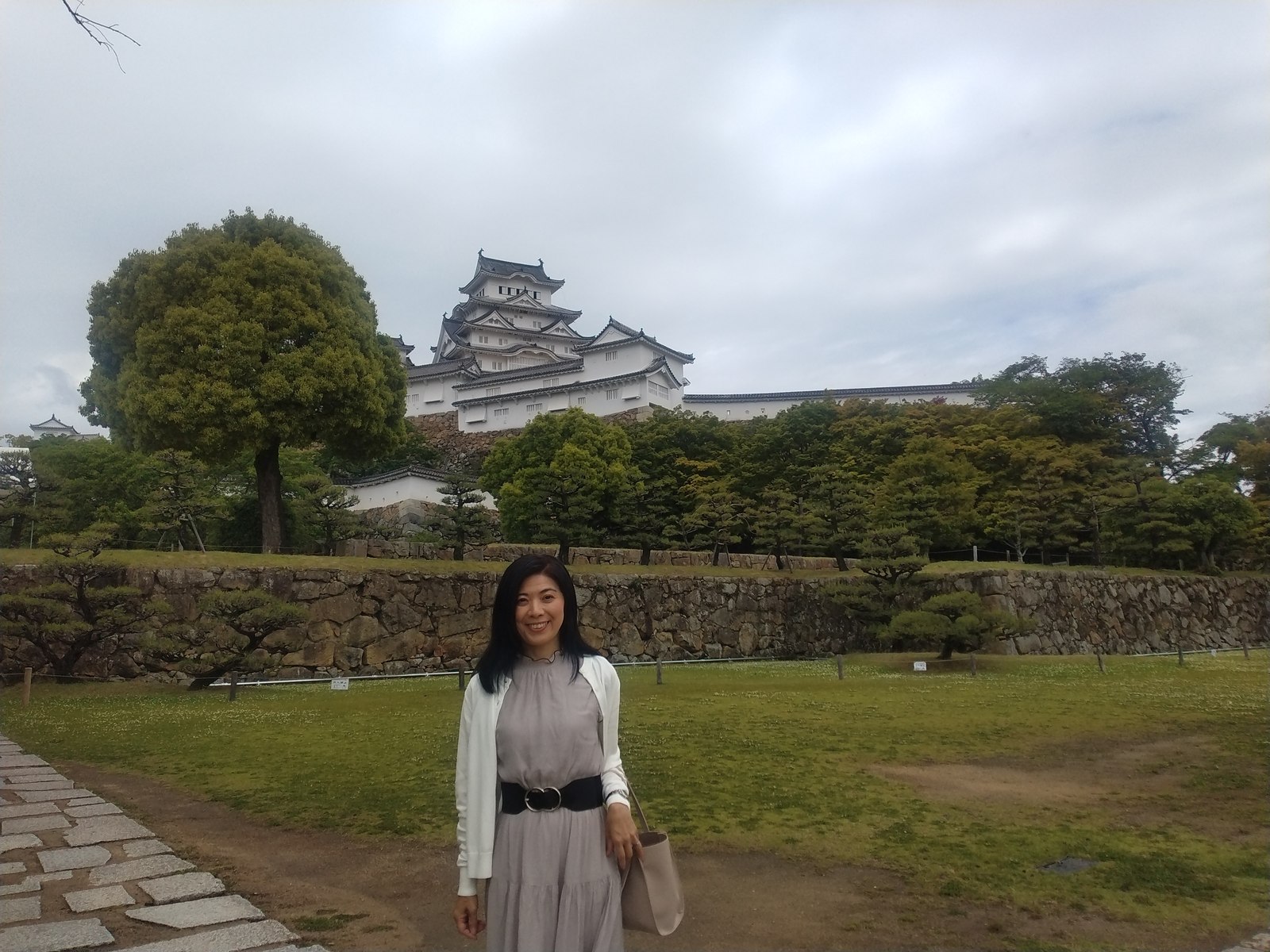 内堀越しに広がる姫路城天守群の全景