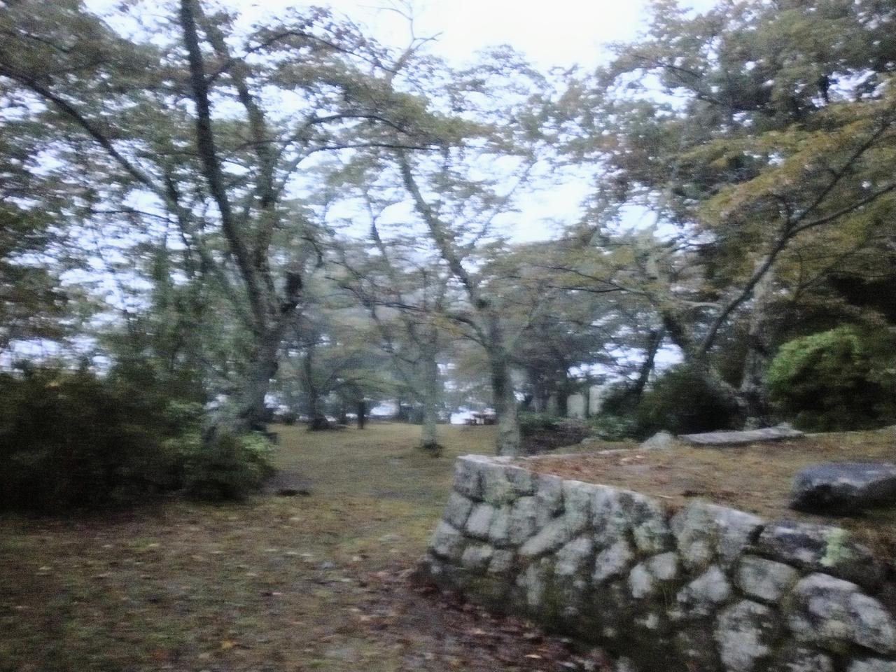 静かに広がる本丸跡