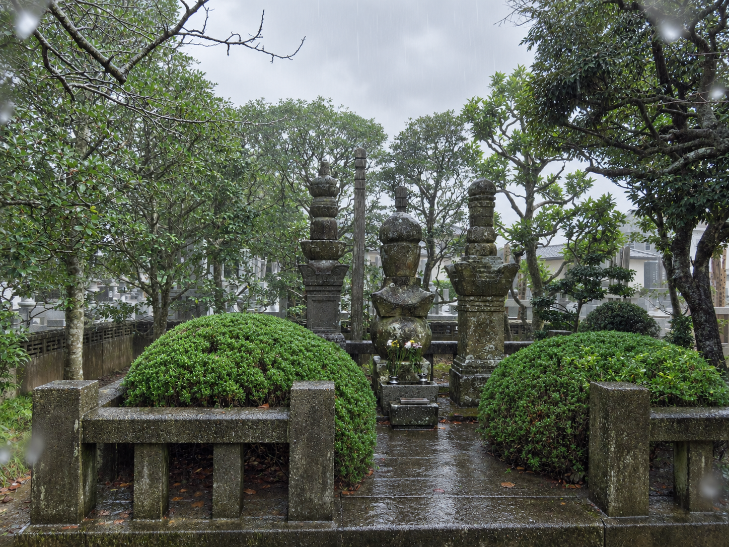 木曽義昌・真理姫供養塔