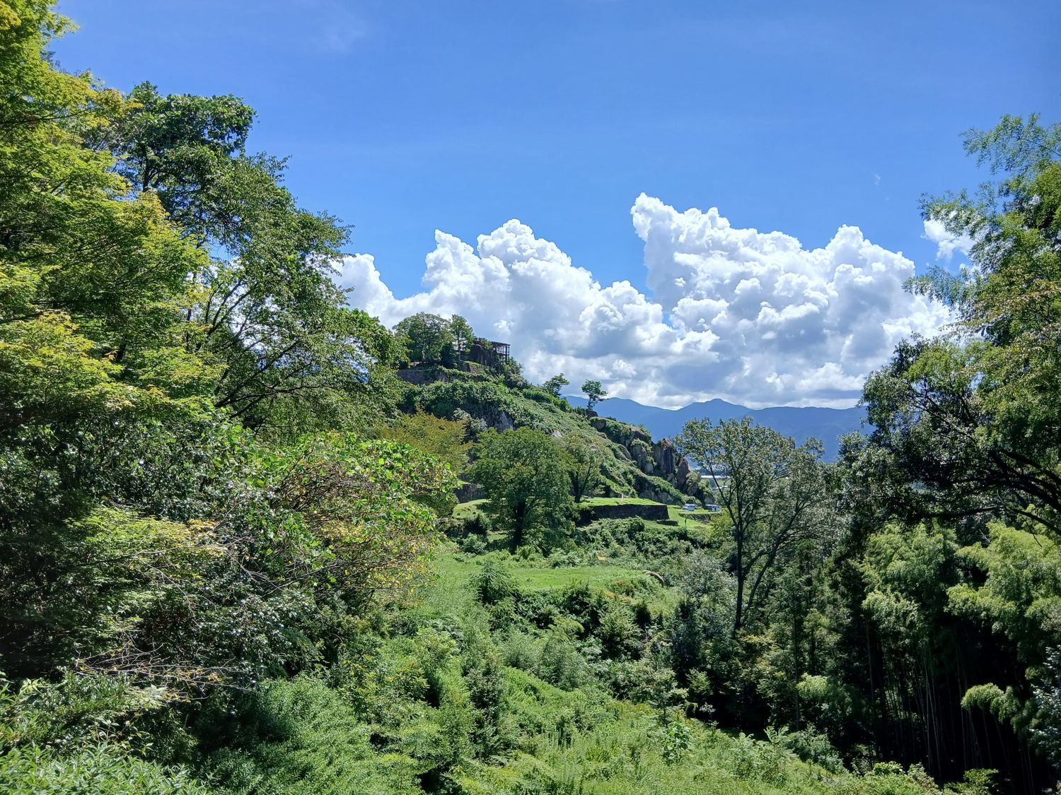 苗木城の風吹門跡