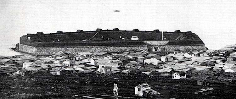 弁天台場(弁天岬台場)の古写真
