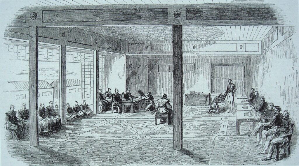 1858年の日仏修好通商条約の文書