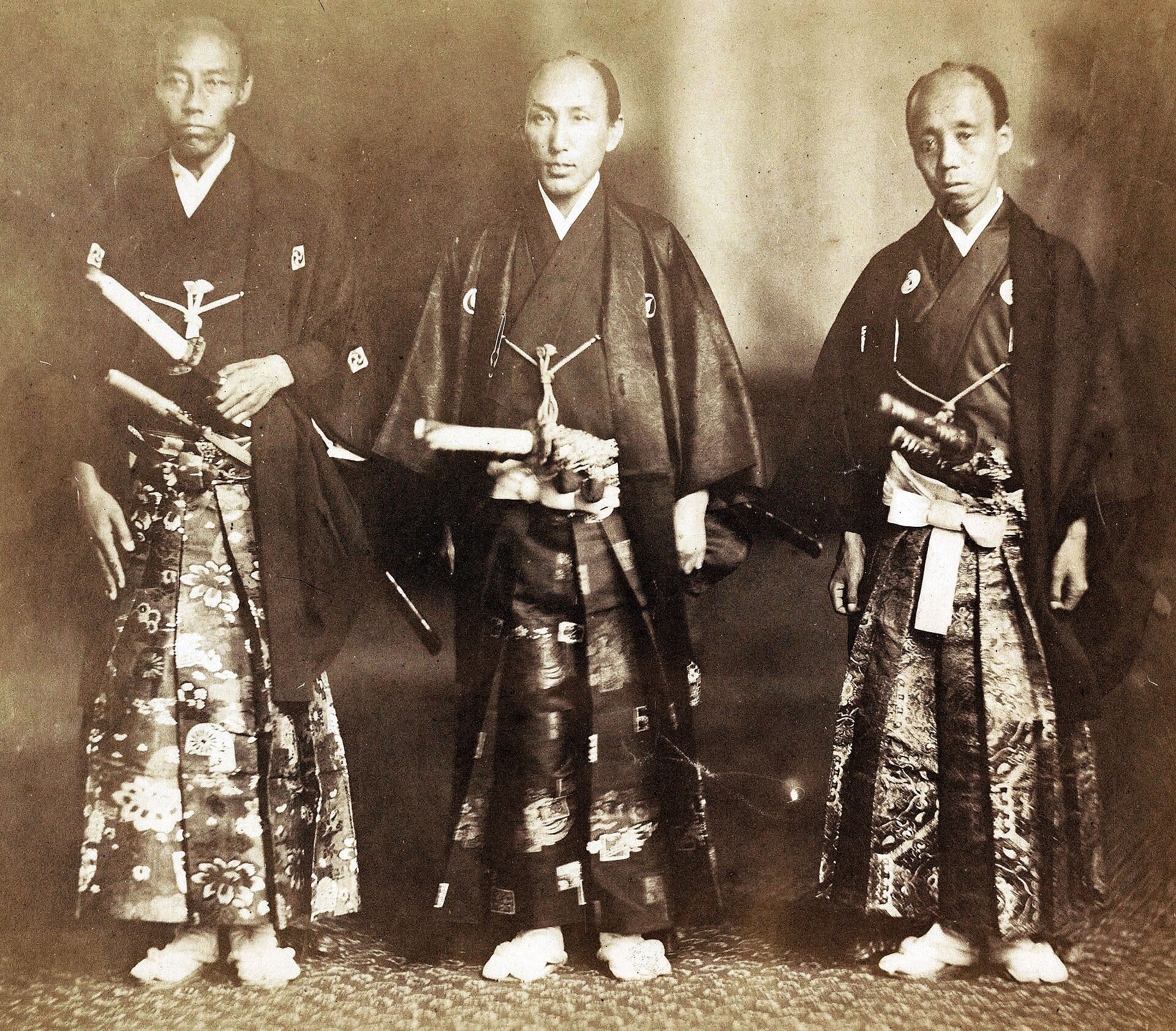 1860年の遣米使節団の集合写真