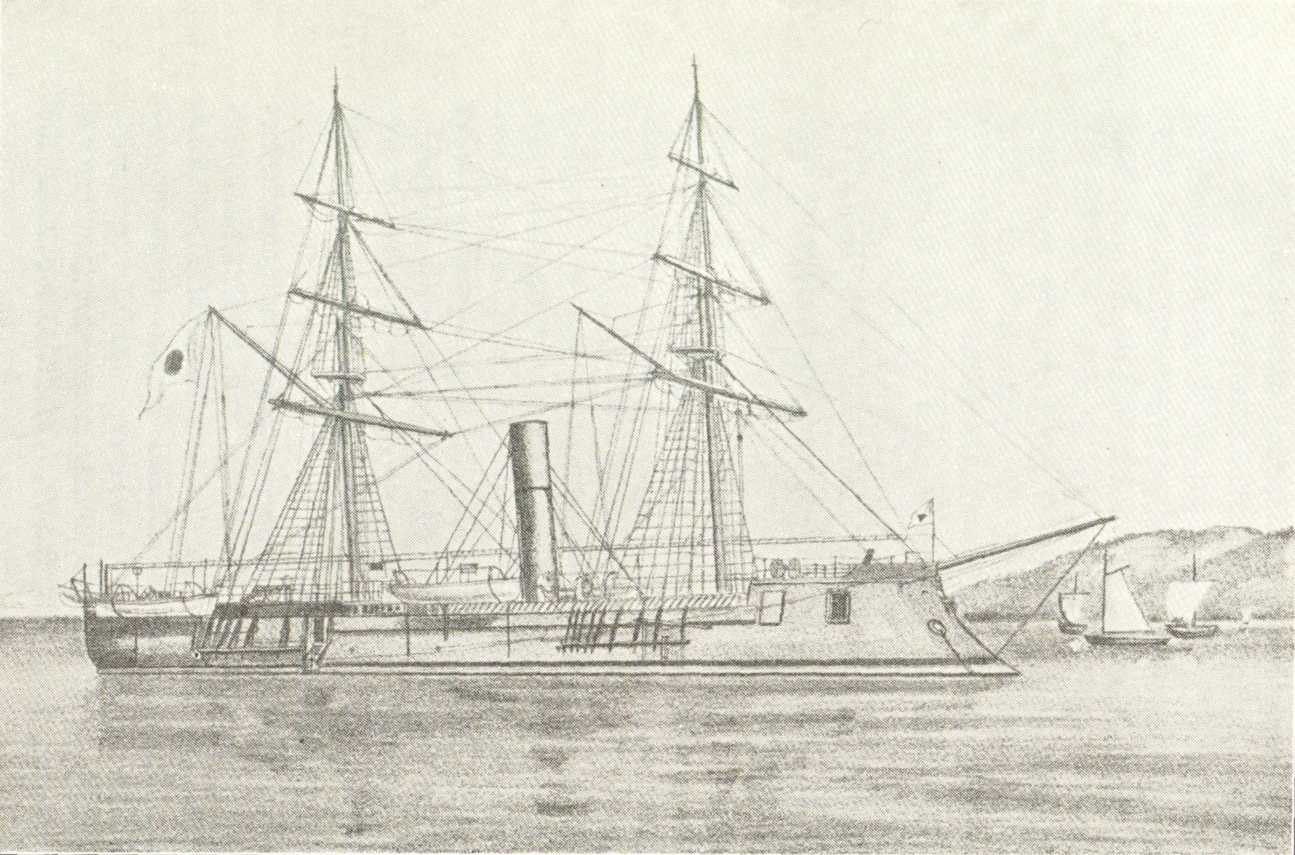 装甲艦・甲鉄(のちの東艦)