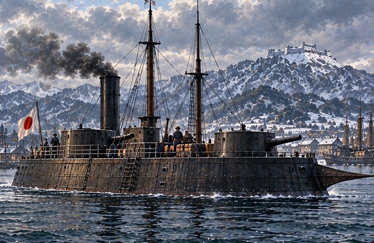 甲鉄艦のイメージイラスト