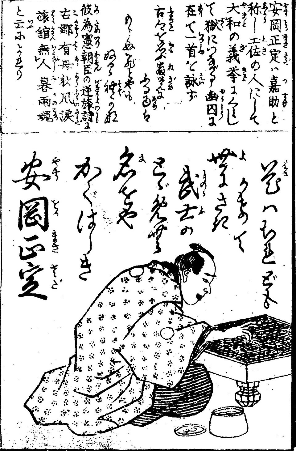安岡嘉助の想像図